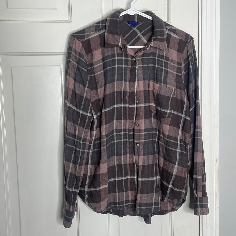 Plaid button down